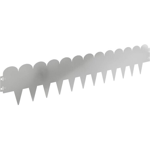 vidaXL Robovi trave 20 pcs 103 x 20 cm Jeklo Srebrna, (5000301503) Cene