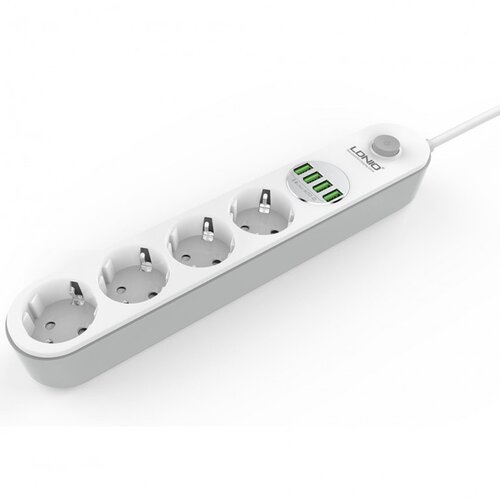 Siyoteam Produžni Kabl LDNIO SE4432 4 EU Plug + 4 USB plug Max 2500W 2M White Cene