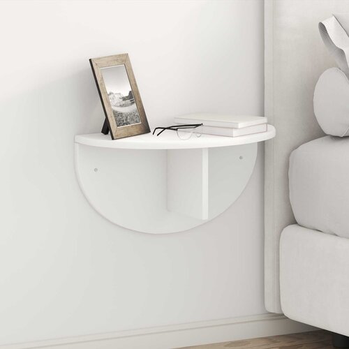  Polica na zidu 2 pcs Bijelo 48 x 24 x 24 cm Konstruirano drvo Cijene