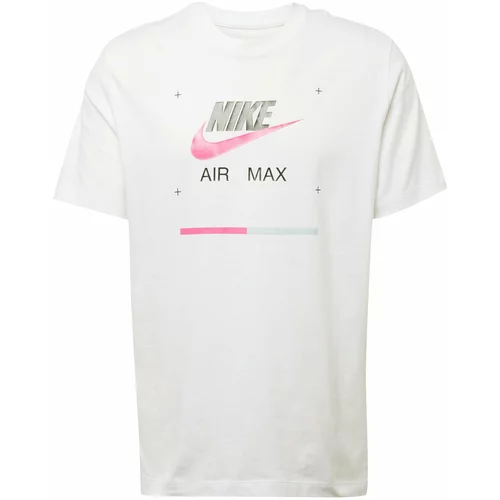 Nike Sportswear Majica svijetloroza / crna / bijela