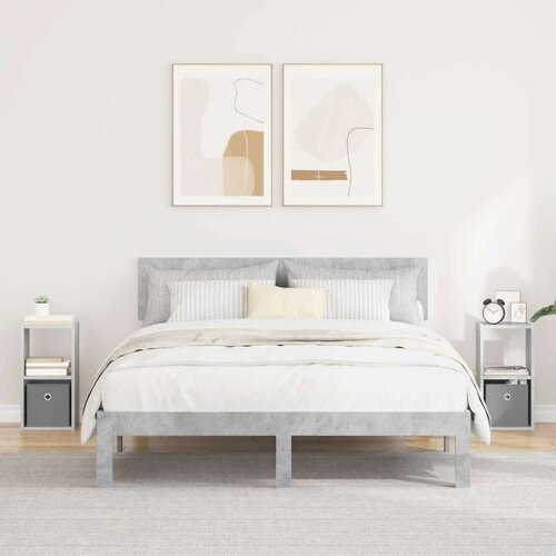  Noćni ormarić 2 pcs Betonski sivi 25 5 x 22 x 49 5 cm Cene