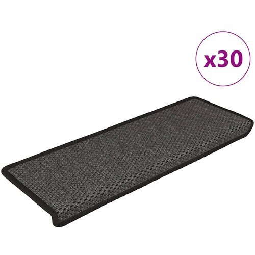 vidaXL Samoljepljivi otirači za stepenice 30 kom 65x21x4 cm antracit Cene