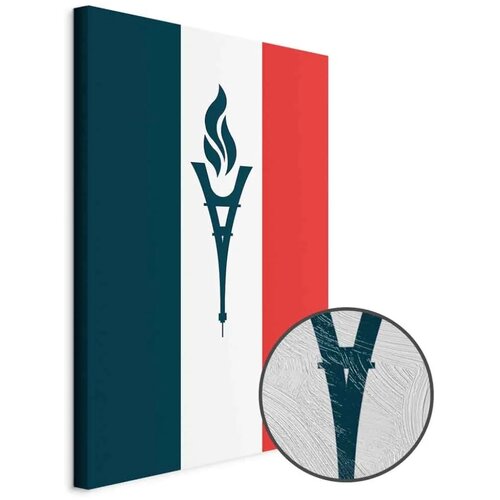  Slika - Torch Against the Backdrop of the French Flag 60x90 Premium Print Cijene
