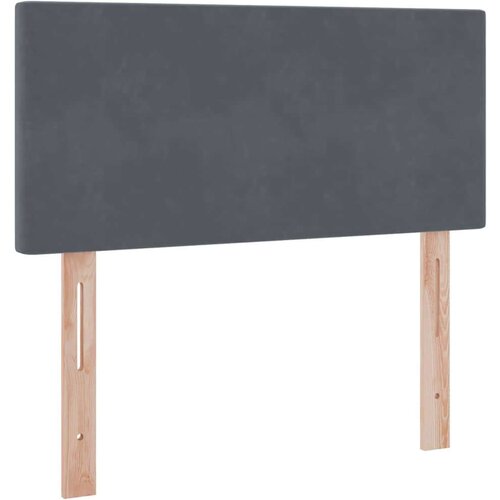  Krevet s prostorom za pohranu s LED-om Tamno siva 100 x 200 cm Slike