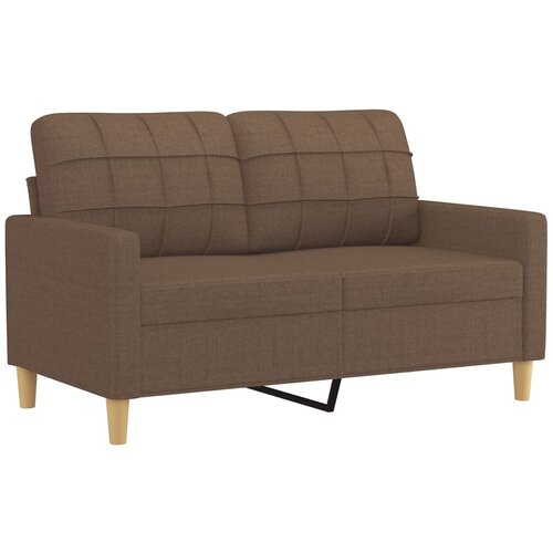  4-dijelni set sofa s jastucima smeđi od tkanine Slike