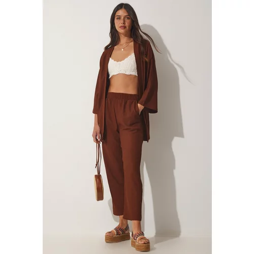 Happiness İstanbul Two-Piece Set - Brown - Relaxed fit