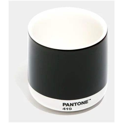 Pantone Crna keramička termo šalica Cortado, 175 ml