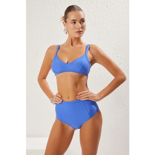 Trendyol Saks High Waist Bikini Bottom