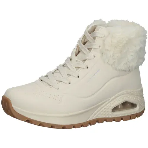 Skechers Gležnarji z vezalkami kremna / bela
