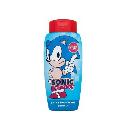 Sonic The Hedgehog Bath & Shower Gel gel za prhanje z vonjem češnje 300 ml za otroke