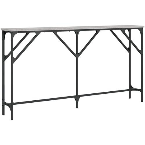 Maison Chic konzolna miza - miza ob steni siva sonoma 140x23x75 cm inženirski les, (21786084) Cene