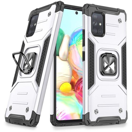 Wozinsky Ring Armor maska s funkcijom postolja i držačem za Samsung Galaxy A71 5G Slike