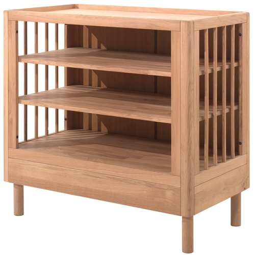 Vipack Dječja komoda od punog hrasta s promjenjivim stolom u prirodnoj boji 100x79x55 cm Forrest – Cijene