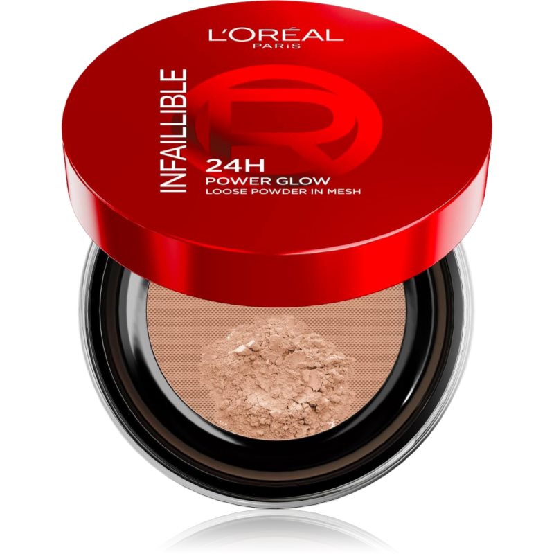 L&amp;acute;Or&amp;eacute;al Paris Infaillible 24H Power Glow posvjetljujući puder u prahu nijansa Medium 10 g Slike