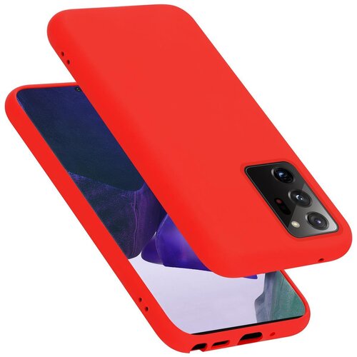 Cadorabo Ohi&amp;scaron;je, združljiv s Samsungom v tekoči rdeči barvi - za&amp;scaron;čitni pokrov iz fleksibilnega silikona TPU, (20587011) Slike