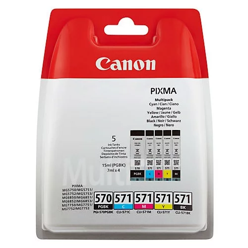 Canon komplet kartuš PGI-570 + CLI-571 (BK/C/M/Y), original