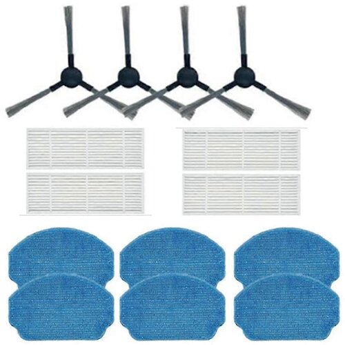 INORCO 4PCS Filter Stranska krtaa Krpa za brisanje, zdruljiva z BR150 BR151/BR150 BR151 / BR150 BR151 Robotski sesalnik+(dfre, (21983110) Slike