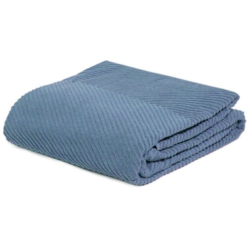 Dekordom frotir prekrivač ZIG ZAG GRANDE 145x200 - JEANS 24 Slike