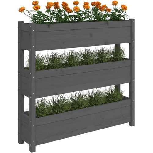  Sadilica siva 112 x 25 x 104,5 cm od masivne borovine Slike