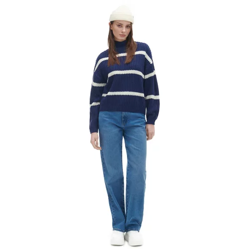 Cropp ženski džemper s visokim ovratnikom - Tamnoplava 4796X-59X