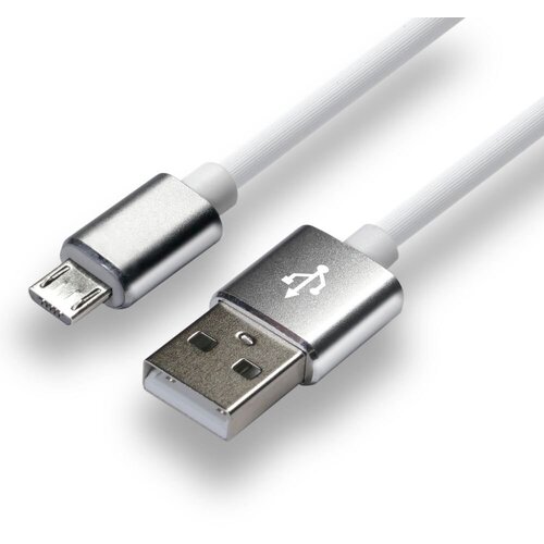 EverActive cable USB 1m - White, silicone, quick charge, 2,4A - CBS-1MW Cijene