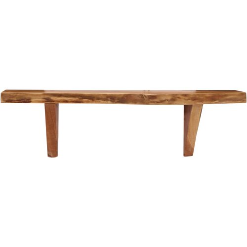  Zidne police od masivnog bagremovog drva 2 kom 60 x 20 x 18 cm Slike