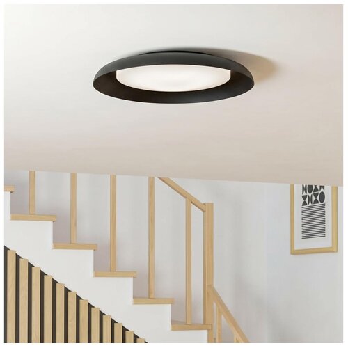 Eglo LED plafonjera Penjamo 99703, 2010 lm, 3000 K, crna/bijela s kristalnim efektom, &amp;Oslash;46,5 cm Slike