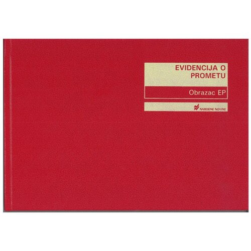 NARODNE NOVINE-UT IX-360 EVIDENCIJA O PROMETU (Obrazac EP); Knjiga 200 stranica, 29,7 x 21 cm Slike