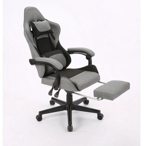 Eplaygame Gaming stolica HC-4095 BDG platno/tamno sivo crna Slike