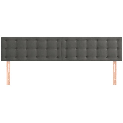  Uzglavlja tamnosiva 180x5x78/88 cm bar&amp;scaron;unasta Slike