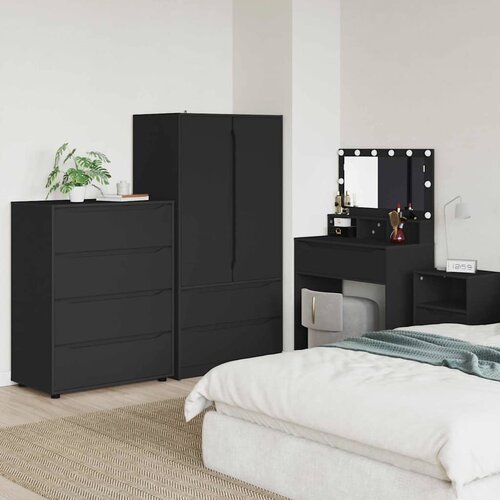  Ormari za skladi&scaron;tenje Crna 80 x 48 x 105 cm Konstruirano drvo Cijene