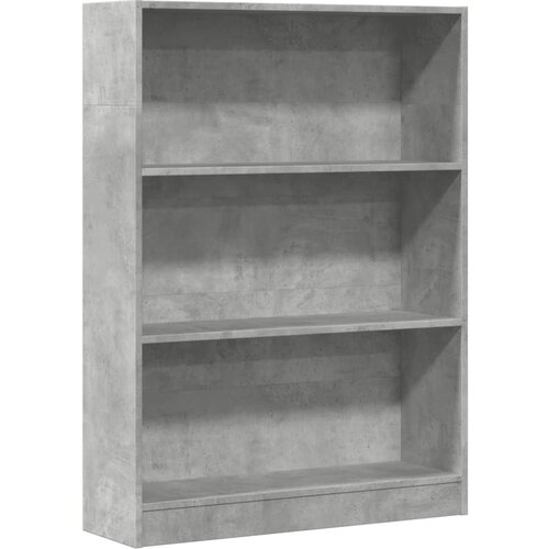 Maison Chic Knjižna omara - Knjižni regal betonsko siva 80x24x109 cm inženirski les, (21725903) Cene