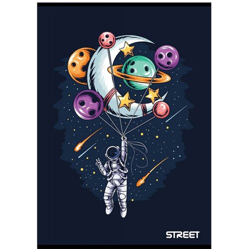 STREET Zvezek A4 Young, črte z robom, 80 listov, sortirano, 1 kos Slike