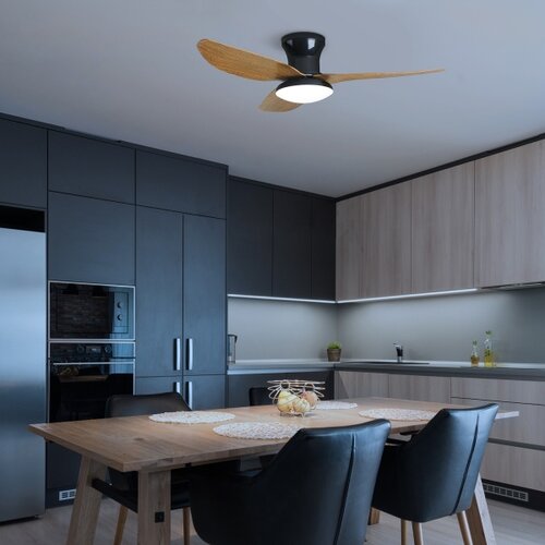  Brilagi-LED prigu&amp;scaron;iva stropni ventilator sa LED osvetljenjem/30W/230V 3000-6500K crna/smeđa + daljinski upravljač Slike