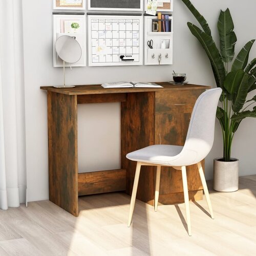 vidaXL Radni stol boja dimljenog hrasta 100x50x76 cm konstruirano drvo Cijene
