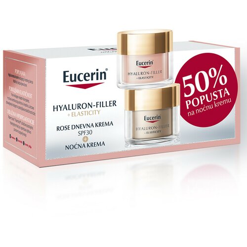 EUCERIN® box elasticity rose dnevna krema SPF30, 50 ml + noćna krema, 50 ml promo Cene
