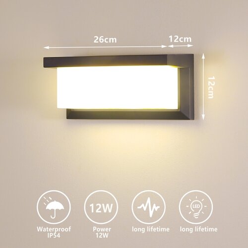  Brilagi - Spoljna zidna LED svetiljka BRICKY LED/12W/230V antracit IP54 Slike