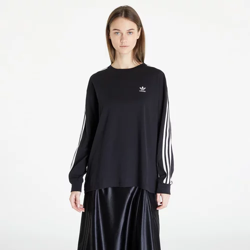 Adidas Majica dugih rukava 3-Stripes Longsleeve za žene, boja: crna, IU2412