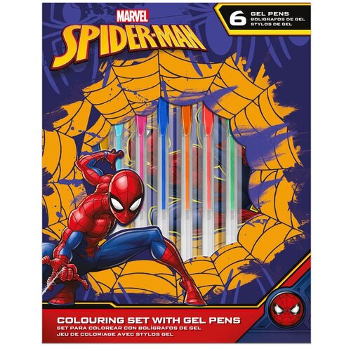 Marvel Set &amp;scaron;kolskog pribora Spider-Man - bilježnica i gel kemijske Slike