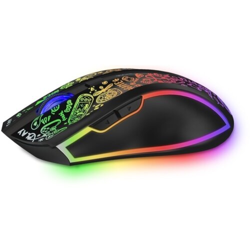 Connect IT CMO-3530-DD-LEDRGB Bežični gejmerski mi&amp;scaron; 800/1200/1600/2400/4800DPI 600mAh Slike