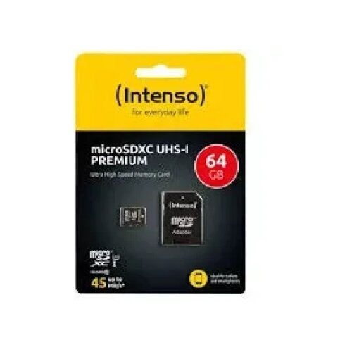 Intenso Micro SDXC 64GB UHS-I Premium 3423490 + adapter Cene