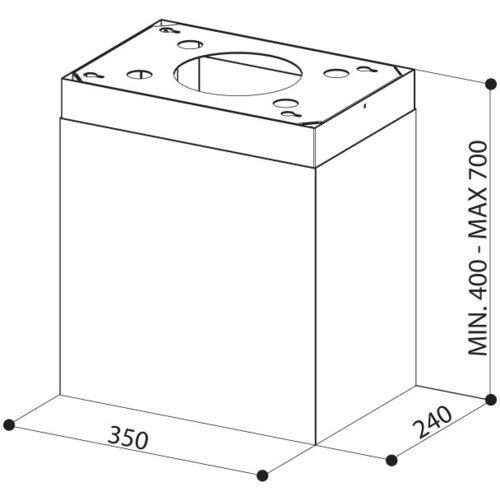 Faber Nastavak dimnjaka Kit H450-590 bijeli mat Slike