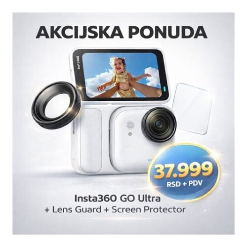 INSTA 360 GO Ult St Wh+LensG+ScreenP ( 0001435768 ) Cene