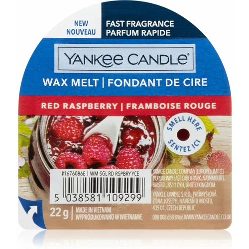 Yankee Candle red raspberry vosek za aroma lučko 22 g unisex