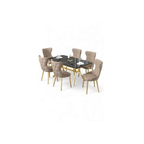 Hanah home Trpezarijski set, 7 dijelova, bež Cene