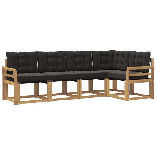 vidaXL Zunanja garnitura za sedenje z blazino 5 pcs, (5000280421) Cene