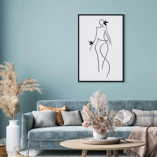  Slika - Exotic Dance (1 Part) vertical 60x90 U crnom drvenom okviru Slike