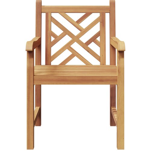  Vrtna stolica 2 pcs 60 x 58 x 90 cm Čvrsto teak drvo Slike