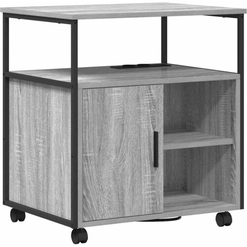  s postajom za punjenje Siva Sonoma 61 x 46 x 67 cm Slike