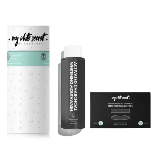 My White Secret Gift Pack Active Charcoal set zobne nege